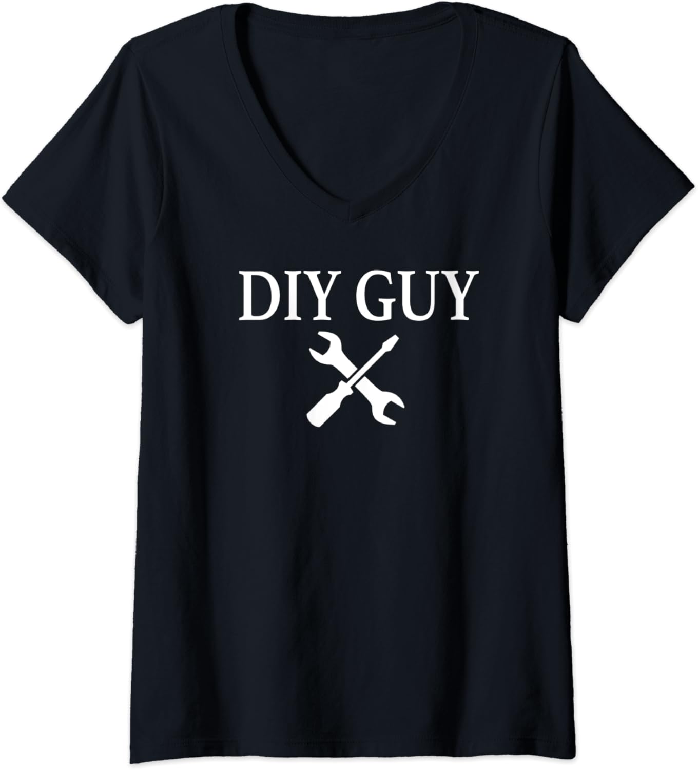 Womens DIY Guy Do It Yourself fun gift VNeck TShirt Clothing, Shoes & Jewelry